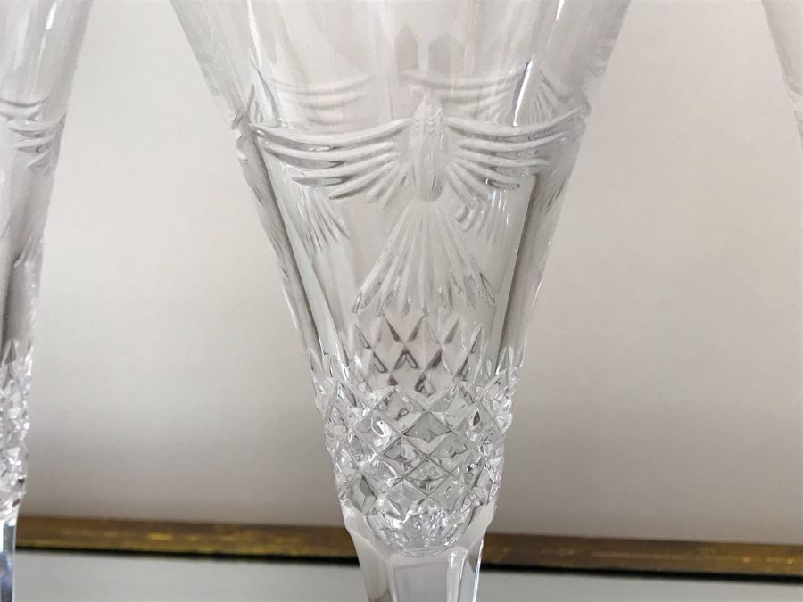 Set Of (4) Waterford Crystal Stemware Glasses 9.25H [Photo 9]