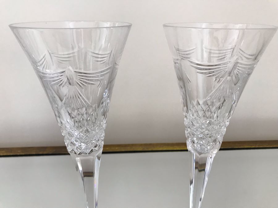 Set Of (4) Waterford Crystal Stemware Glasses 9.25H [Photo 7]