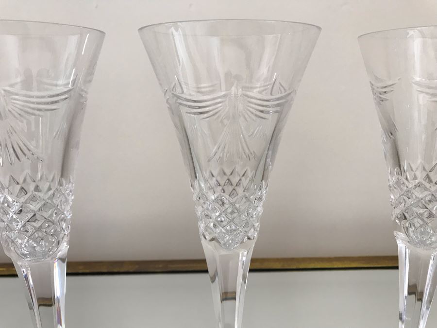 Set Of (4) Waterford Crystal Stemware Glasses 9.25H [Photo 4]