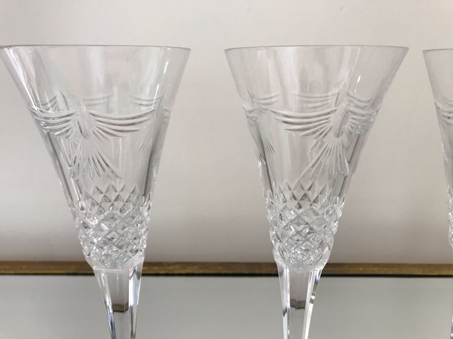 Set Of (4) Waterford Crystal Stemware Glasses 9.25H [Photo 6]