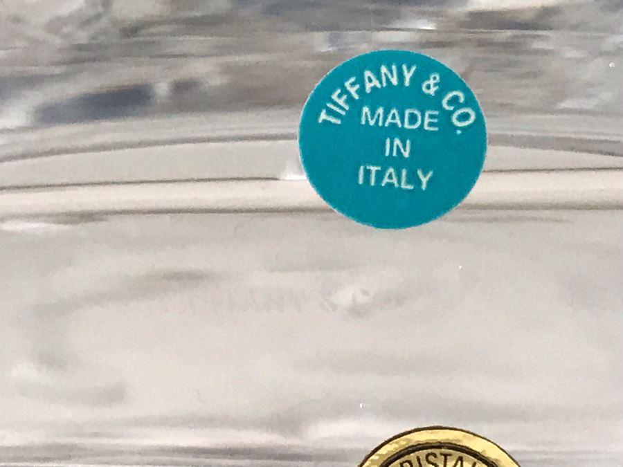 Tiffany & Co Large Heavy Crystal Vase Made In Italy 8W X 11H [Photo 9]