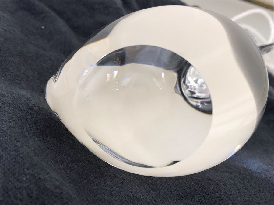 Pair Of Steuben Crystal Swans 4.5H And 5.25H [Photo 9]