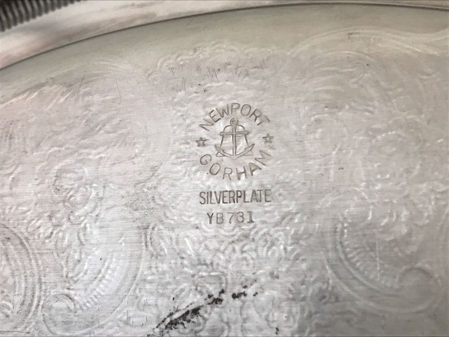 Footed Silverplate Cake Stand 11W And Silverplate Divided Dish 11.5W [Photo 7]