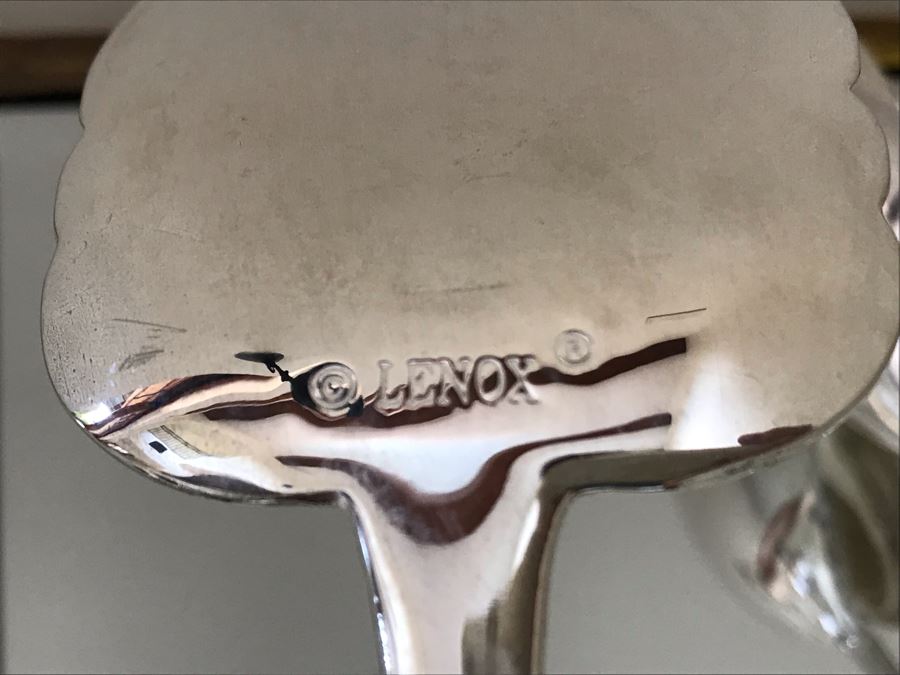 Lenox Silverplate Cake Dessert Server Set And Silverplate Serving Tongs [Photo 7]