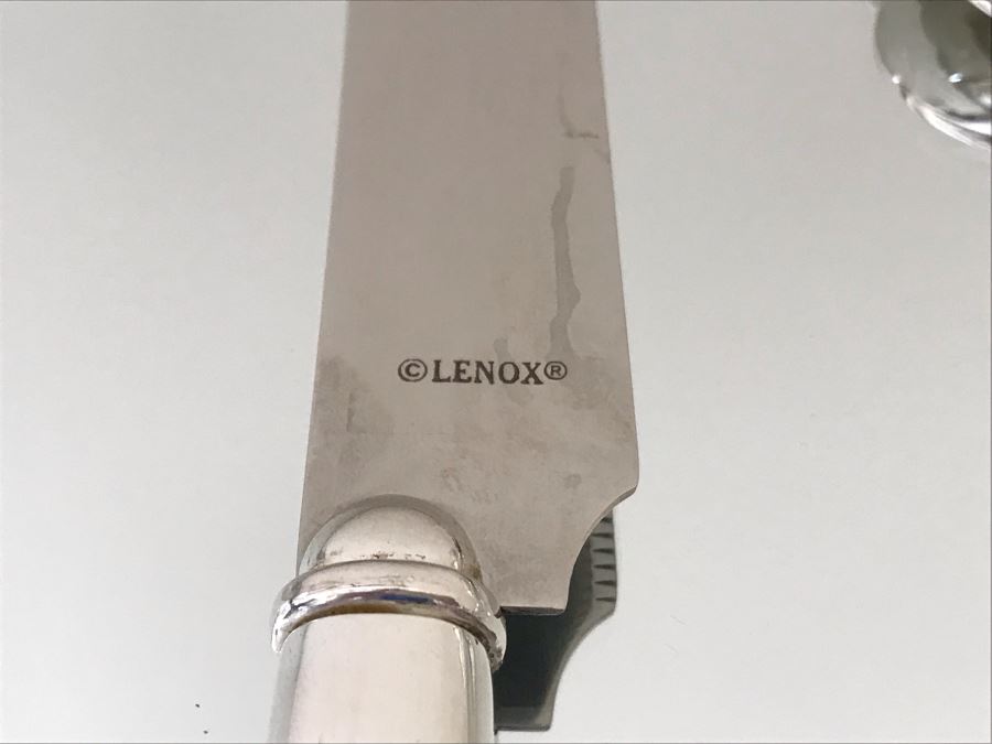 Lenox Silverplate Cake Dessert Server Set And Silverplate Serving Tongs [Photo 6]