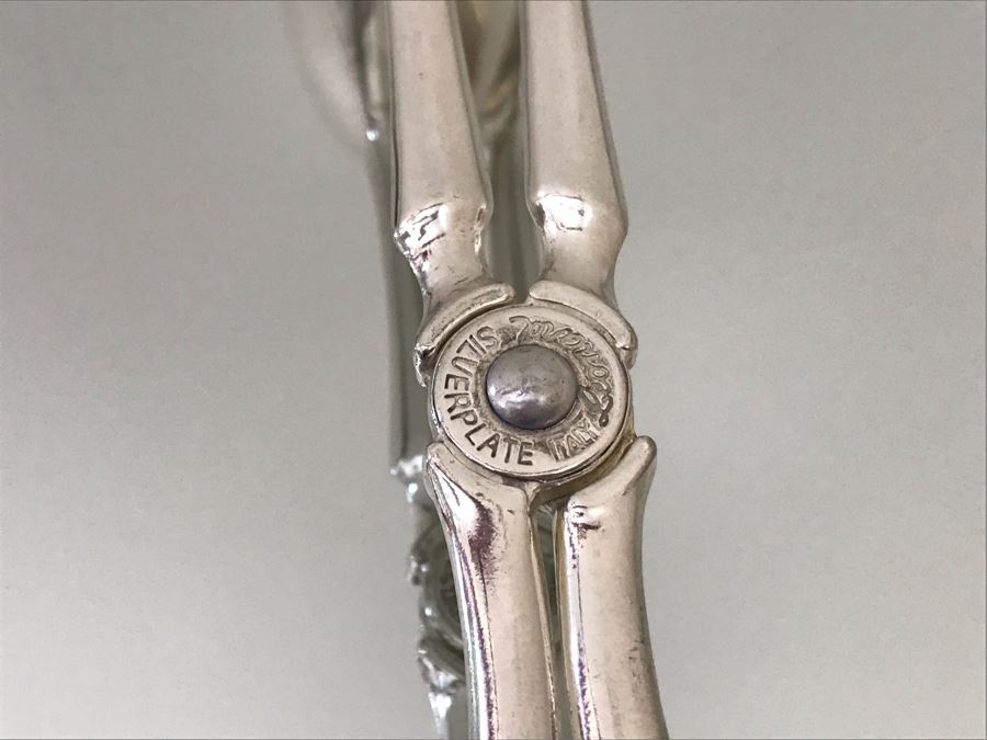 Lenox Silverplate Cake Dessert Server Set And Silverplate Serving Tongs [Photo 5]