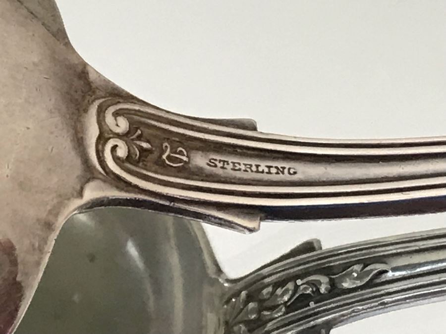 Large Sterling Silver Serving Spoon 80.3g [Photo 5]