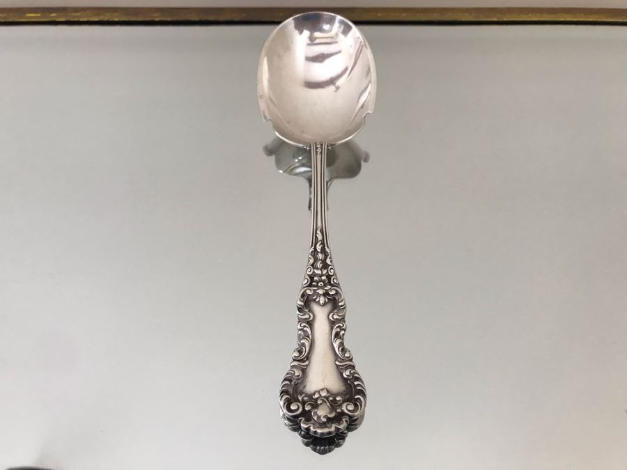 Large Sterling Silver Serving Spoon 80.3g [Photo 2]