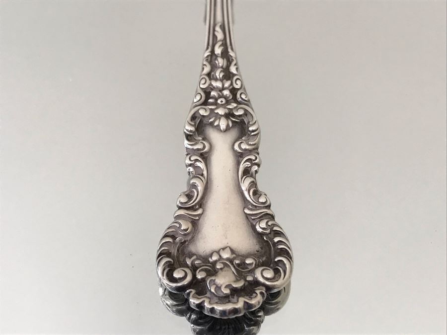 Large Sterling Silver Serving Spoon 80.3g [Photo 3]