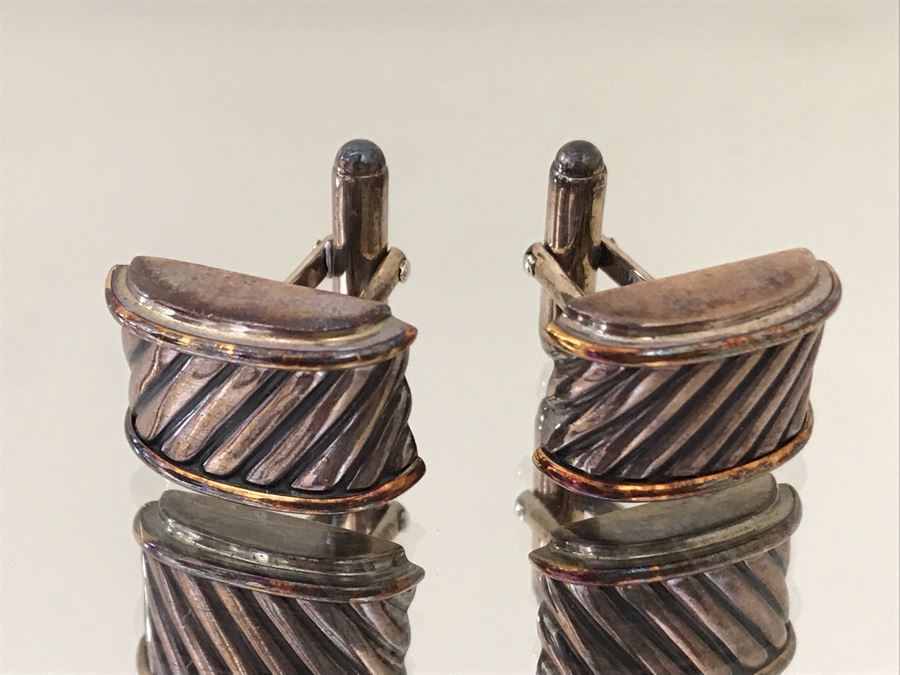 Mens Sterling Silver Cufflinks 16g [Photo 2]