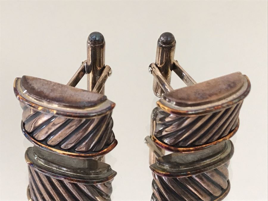 Mens Sterling Silver Cufflinks 16g [Photo 3]