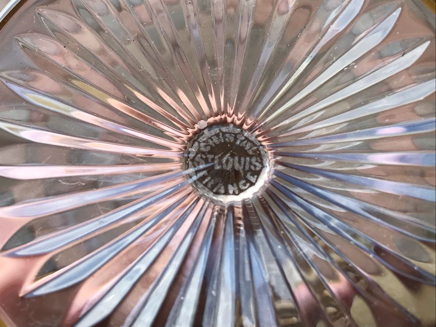 (8) Saint Louis Crystal Gold Rim Apollo Wine Glasses 6.25H Made In France (Oldest Glass Maker In France) (Retails $2,100) [Photo 11]