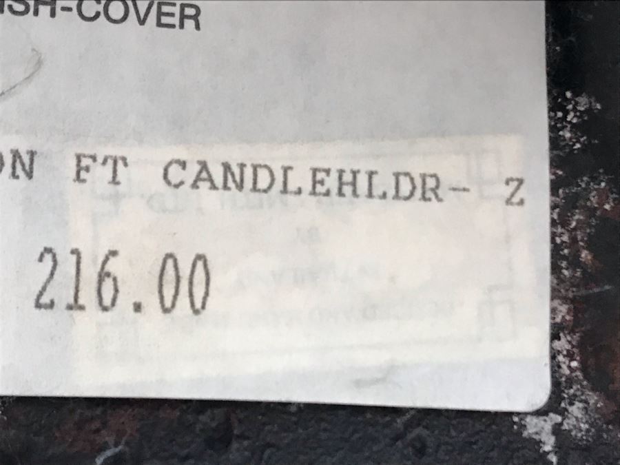 Pair Of Large Bronze Lion Footed Candle Holders By Maitland-Smith 21H (Retails $430) [Photo 11]