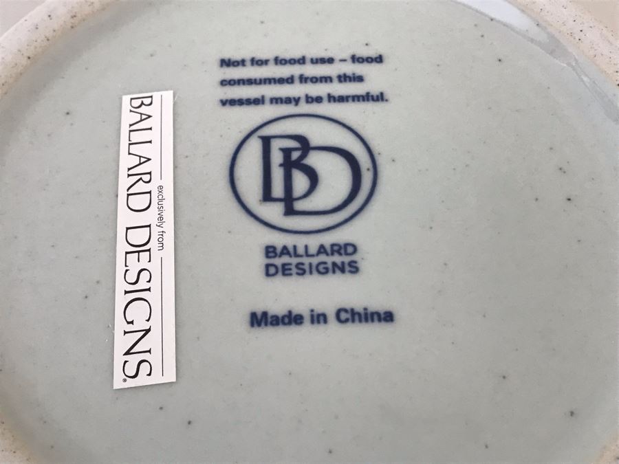 Large Blue & White Chinoiserie Porcelain Ginger Jar By Ballard Designs 19H [Photo 8]