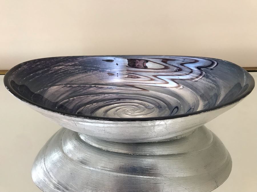 Decorative Swirl Oval Bowl 13W X 8D X 2.5H [Photo 3]