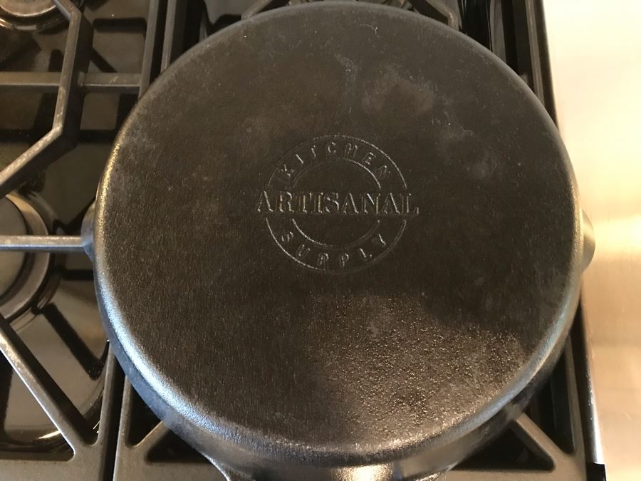 Cast Iron Skillet By Artisanal Kitchen Supply 13 X 12 [Photo 6]