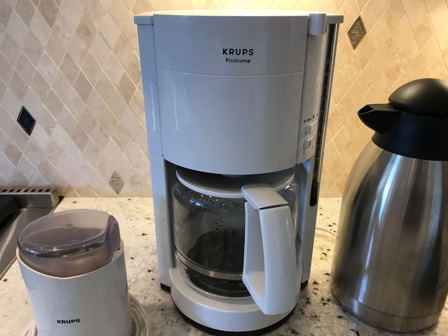 Kitchen Lot With Krups Coffee Maker, Krups Grinder, Pitcher And Slicers [Photo 7]