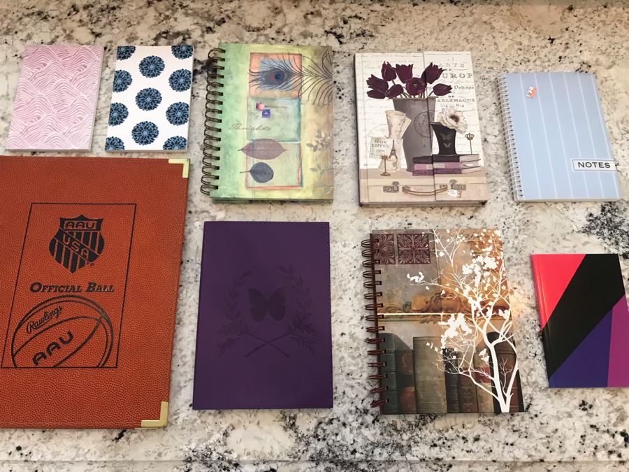 Various Journals Notebooks Lot (9 Items)
