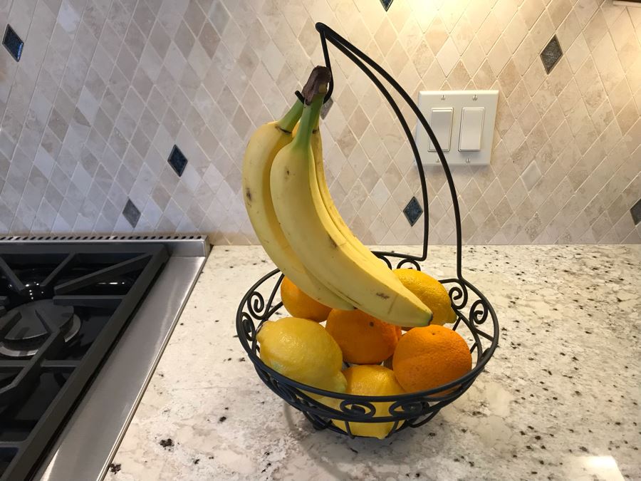 Metal Fruit Basket (Fruit Not Included) 16H