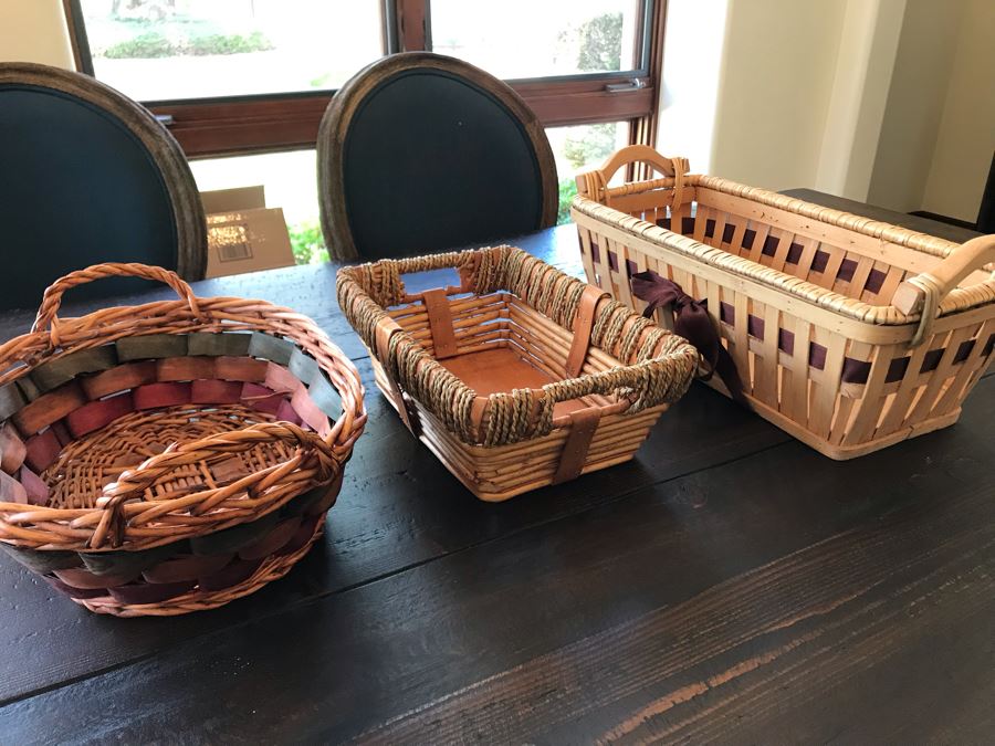 (3) Piece Basket Lot [Photo 3]