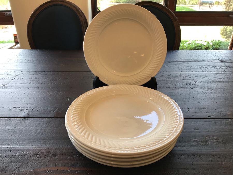 (6) White 12' Plates