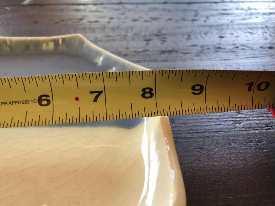 Signed Glazed Pottery Footed Cup With Plate 8W [Photo 5]