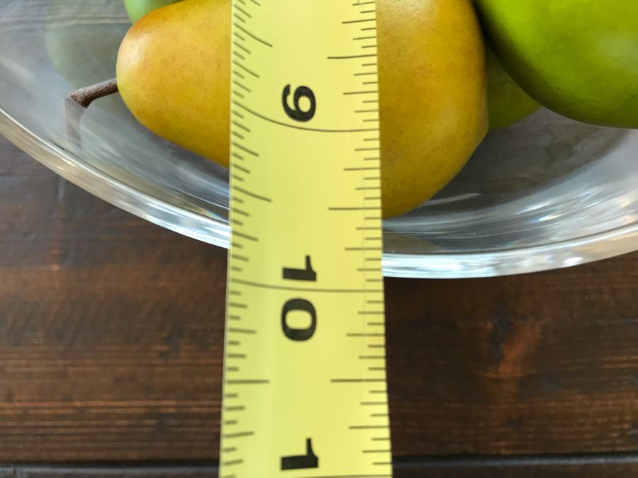 Glass Bowl With Faux Fruit 10W X 5H [Photo 5]