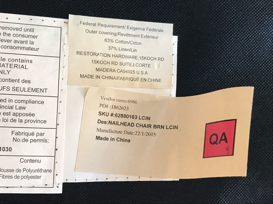 Restoration Hardware Dining Table 42W X 84L With (2) Leaves 18L And (5) Restoration Hardware Dining Chairs And (2) Restoration Hardware Armchairs Retails $7,500 [Photo 13]
