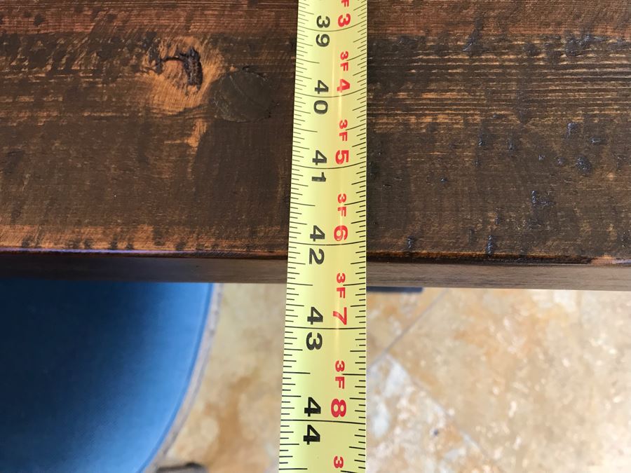 Restoration Hardware Dining Table 42W X 84L With (2) Leaves 18L And (5) Restoration Hardware Dining Chairs And (2) Restoration Hardware Armchairs Retails $7,500 [Photo 20]