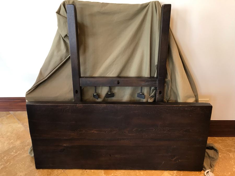 Restoration Hardware Dining Table 42W X 84L With (2) Leaves 18L And (5) Restoration Hardware Dining Chairs And (2) Restoration Hardware Armchairs Retails $7,500 [Photo 23]