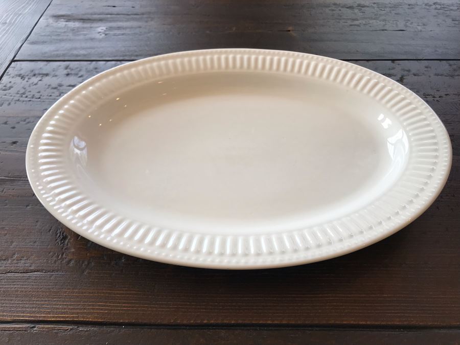 Oneida White Serving Platter Ariel 16 X 12