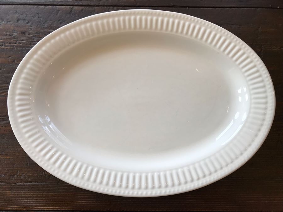 Oneida White Serving Platter Ariel 16 X 12 [Photo 2]