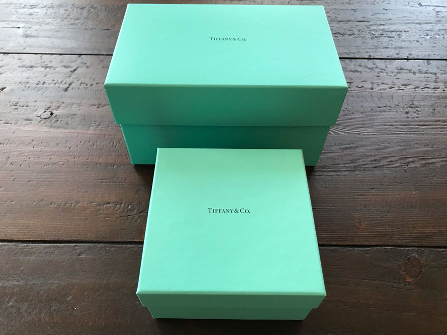 Pair Of Empty Tiffany & Co Boxes