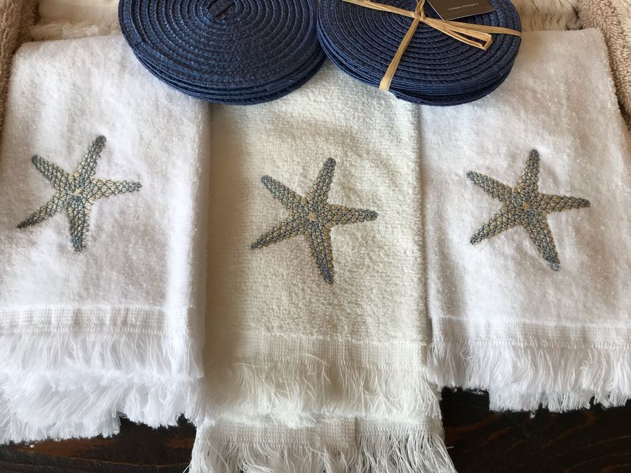 Various Bathroom Hand Towels And Set Of Coasters [Photo 4]