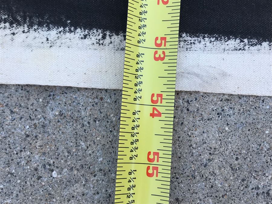 Large Abstract Canvas Painting Unsigned By Jean Klafs 6' X 54' [Photo 11]