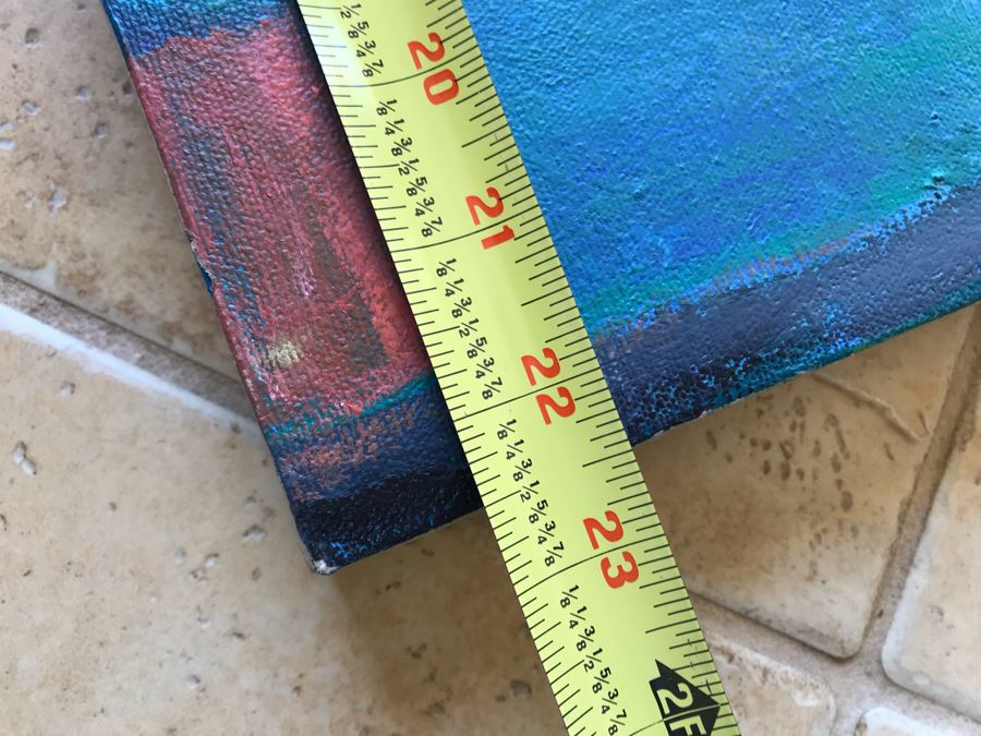 Original Jean Klafs Abstract Expressionist Painting Titled 'Cindy' 22.5 X 32 [Photo 11]