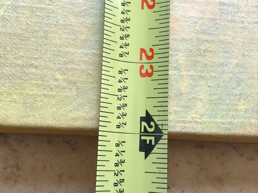 Original Jean Klafs Abstract Expressionist Painting On Canvas Titled 'Benezet Bridge Avignon' In France 30 X 24 [Photo 11]