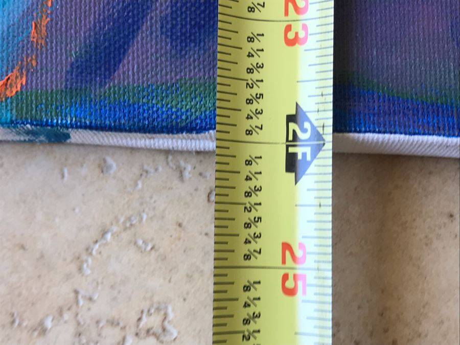 Original Jean Klafs Abstract Expressionist Painting On Canvas 24 X 30 [Photo 10]