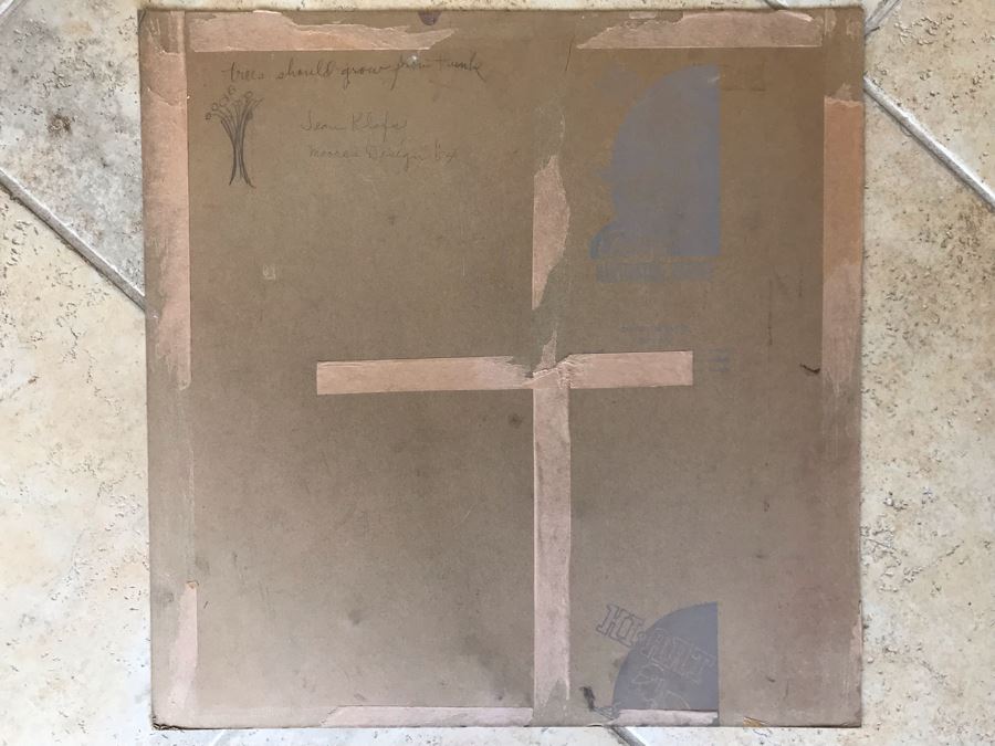 Original Jean Klafs Painting On Paper Titled 'Trees Shoud Grow From Trunk' Moore's Design 1954 20 X 20 [Photo 16]
