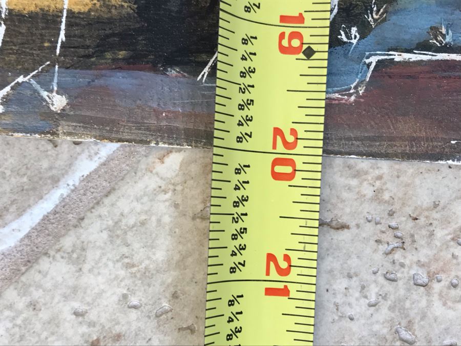 Original Jean Klafs Painting On Paper Titled 'Trees Shoud Grow From Trunk' Moore's Design 1954 20 X 20 [Photo 21]