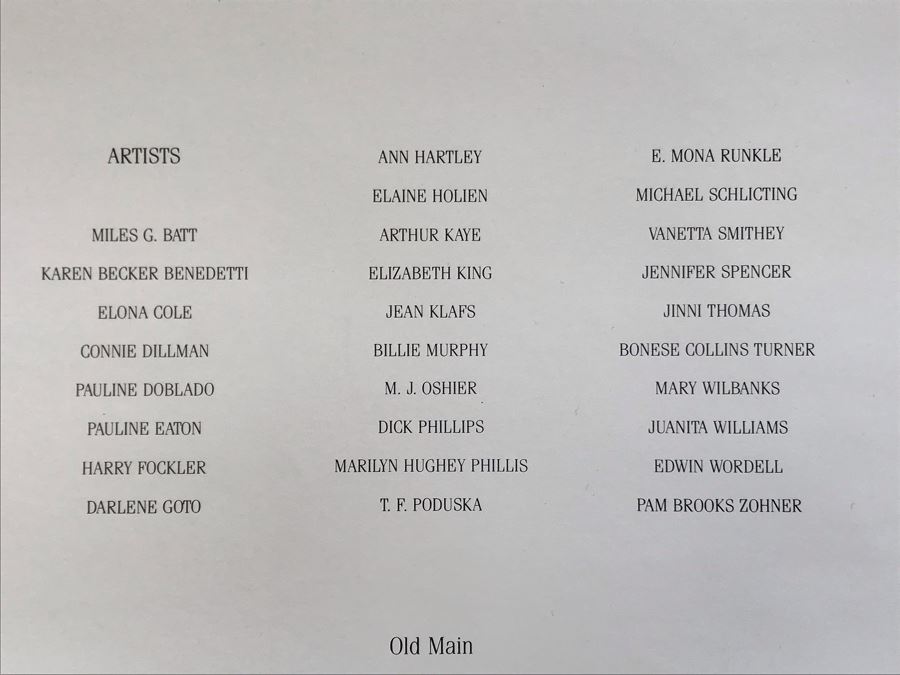 National Watercolor Invitational Poster Featuring Jean Klafs As One Of The Artists 13 X 20 [Photo 3]