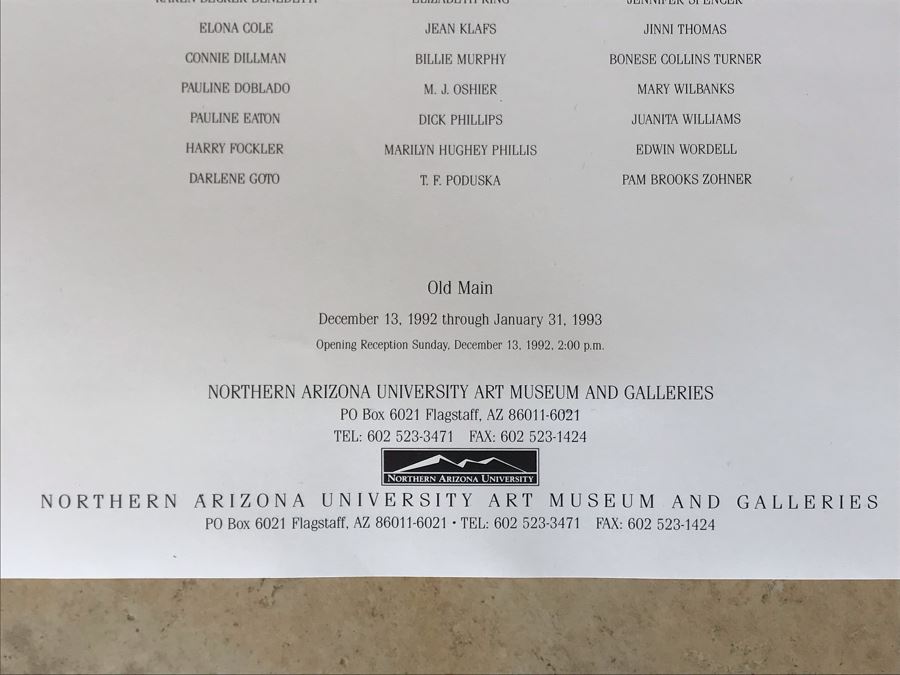 National Watercolor Invitational Poster Featuring Jean Klafs As One Of The Artists 13 X 20 [Photo 4]