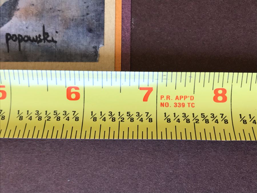 Original Stella Popowski Mid-Century Painting On Paper Titled 'Don't Fuck With The Wizard!' 6.5 X 9.5 [Photo 8]