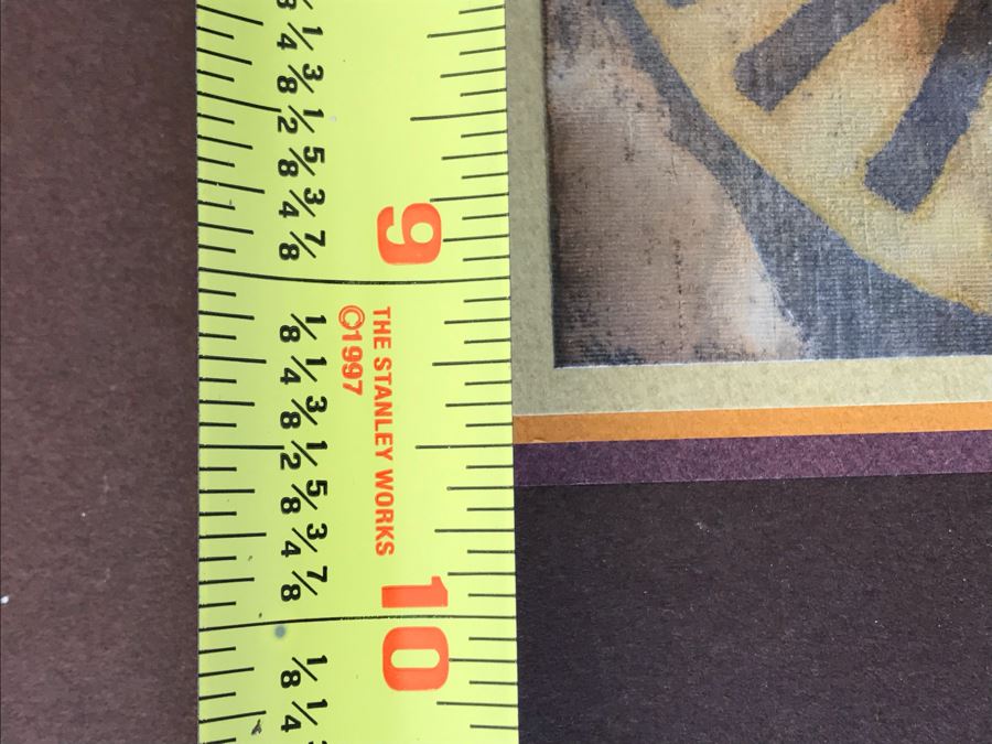 Original Stella Popowski Mid-Century Painting On Paper Titled 'Don't Fuck With The Wizard!' 6.5 X 9.5 [Photo 9]