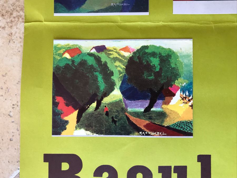 Hand Signed Raoul Lebel Artwork Exhibition Poster Palais Des Papes Avignon France 17 X 24 [Photo 10]