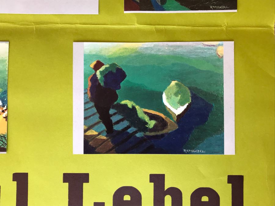 Hand Signed Raoul Lebel Artwork Exhibition Poster Palais Des Papes Avignon France 17 X 24 [Photo 9]