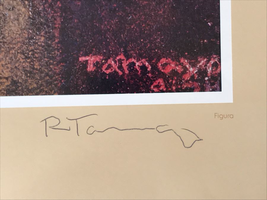 Hand Signed Rufino Tamayo Poster Titled 'Cinco De Mayo' 25th Anniversary Of Mexican Masters B. Lewin Galleries 1958-1983 23 X 35 [Photo 3]