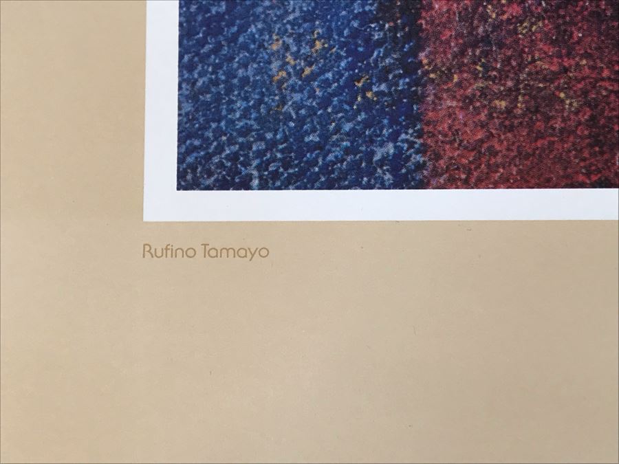 Hand Signed Rufino Tamayo Poster Titled 'Cinco De Mayo' 25th Anniversary Of Mexican Masters B. Lewin Galleries 1958-1983 23 X 35 [Photo 4]