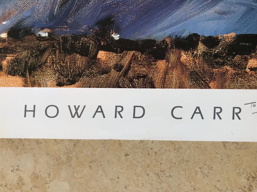 Hand Signed Howard Carr Poster Titled 'Go Around' 22.5 X 18 [Photo 5]