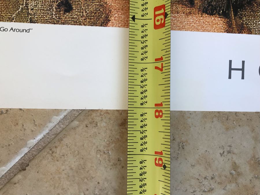 Hand Signed Howard Carr Poster Titled 'Go Around' 22.5 X 18 [Photo 9]